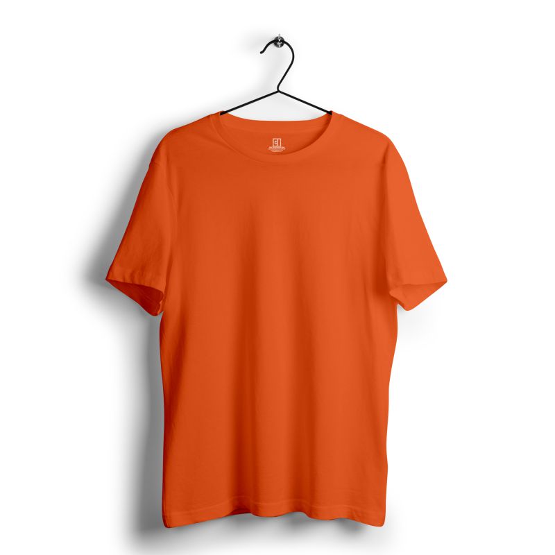 Tangy Orange Plain Tshirt - Unisex Comfort Fit - Mydesignation
