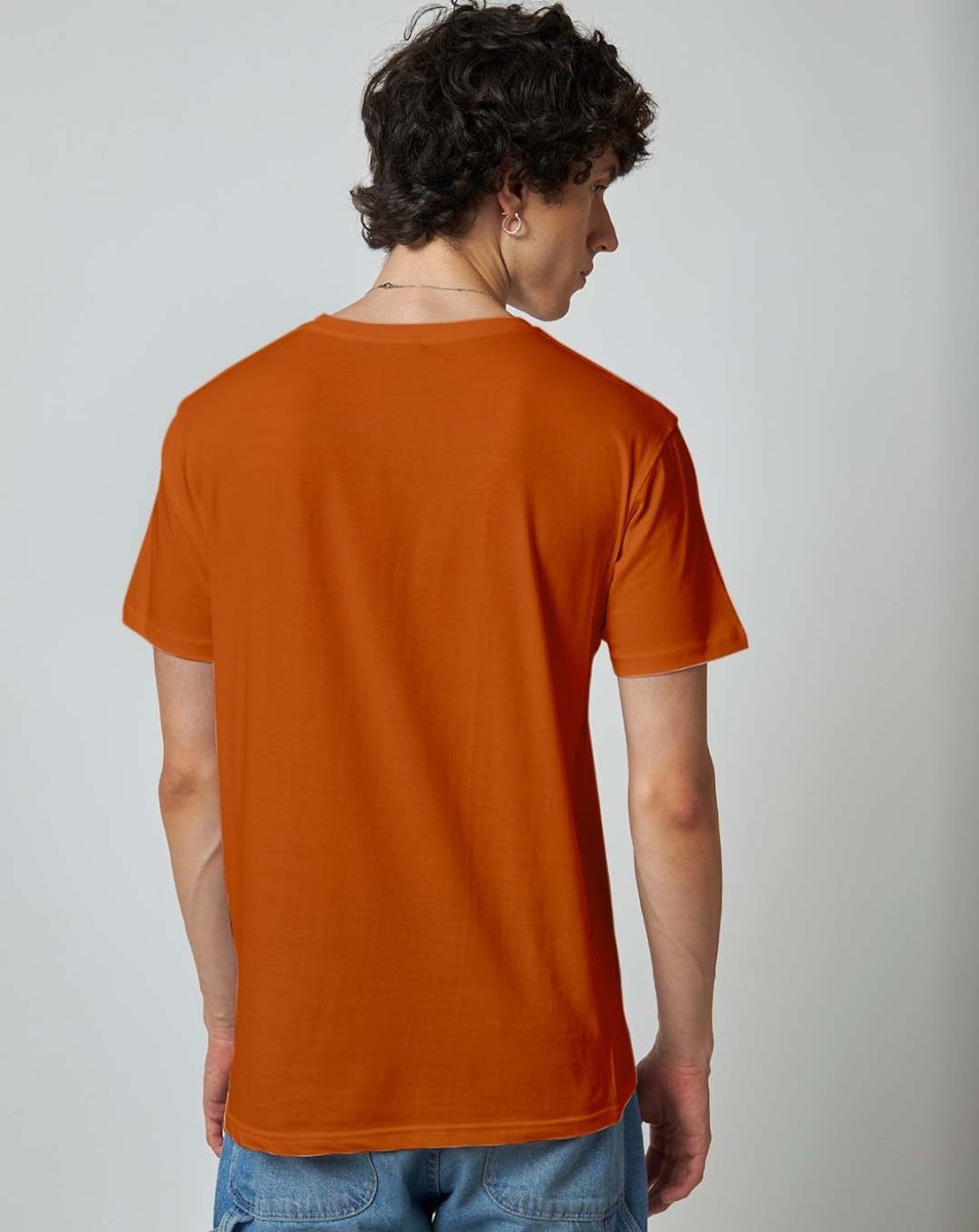 Tangy Orange Plain Tshirt - Unisex Comfort Fit - Mydesignation