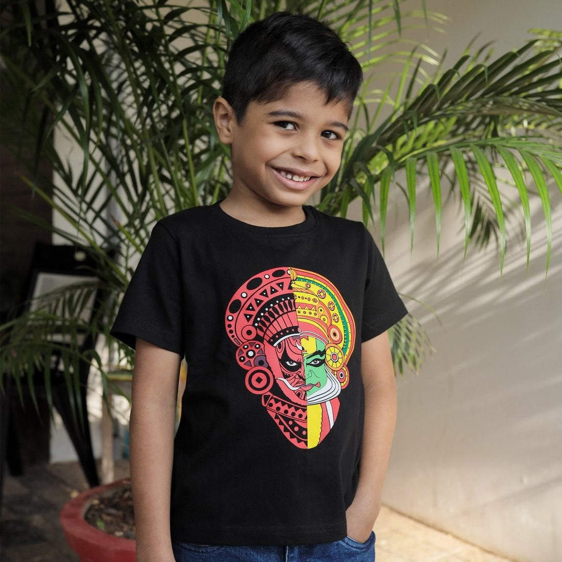 Theyyam Kids Tshirt - Pure Cotton (Boy)- Mydesignation