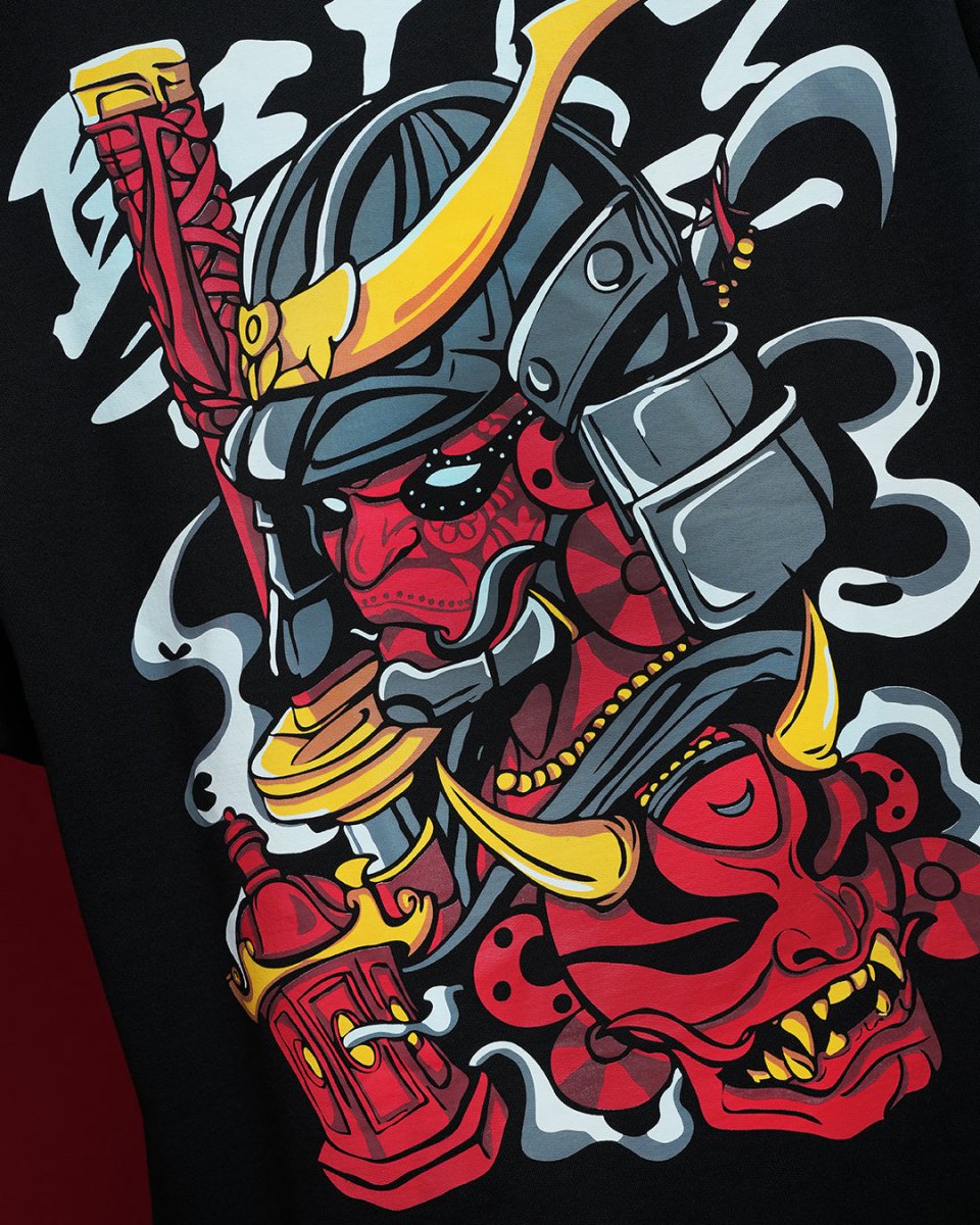 Theyyam Samurai Oversized Tee - Mydesignation