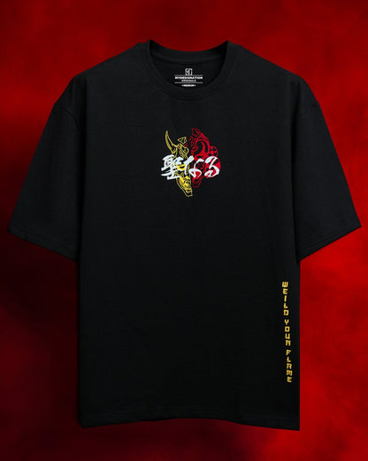 Theyyam Samurai Oversized Tee - Mydesignation