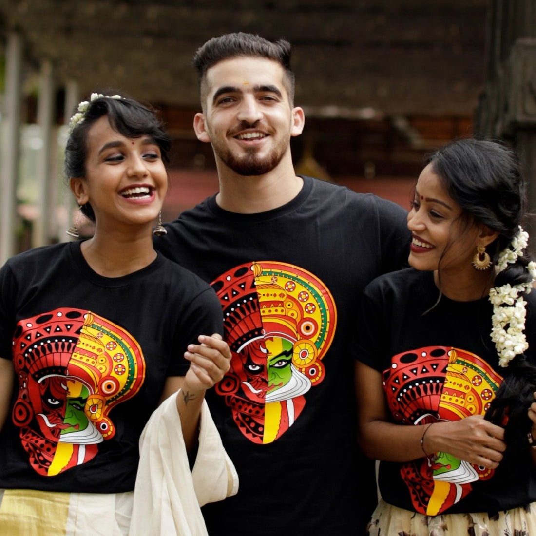 Theyyam T-shirt - Kathakali Print for Women