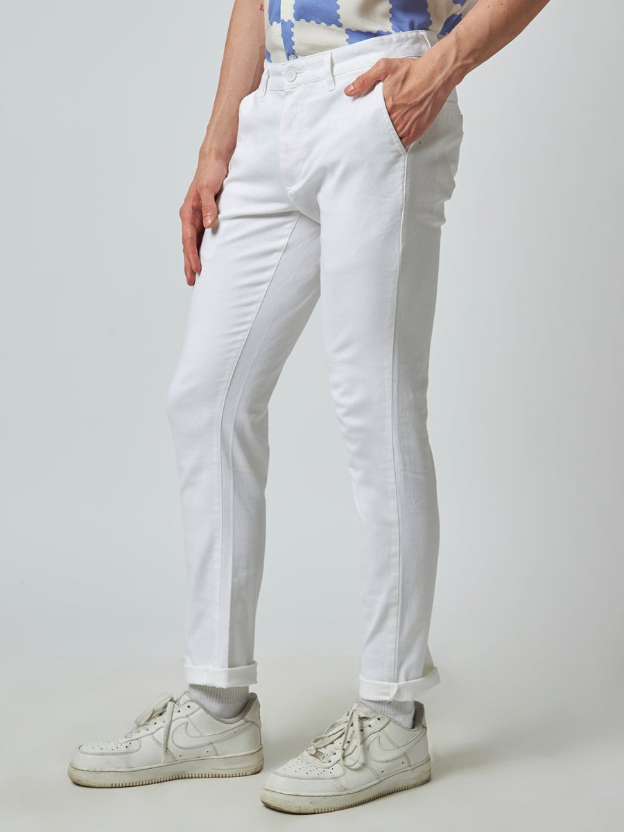 White Chino Pants For Men - Mydesignation