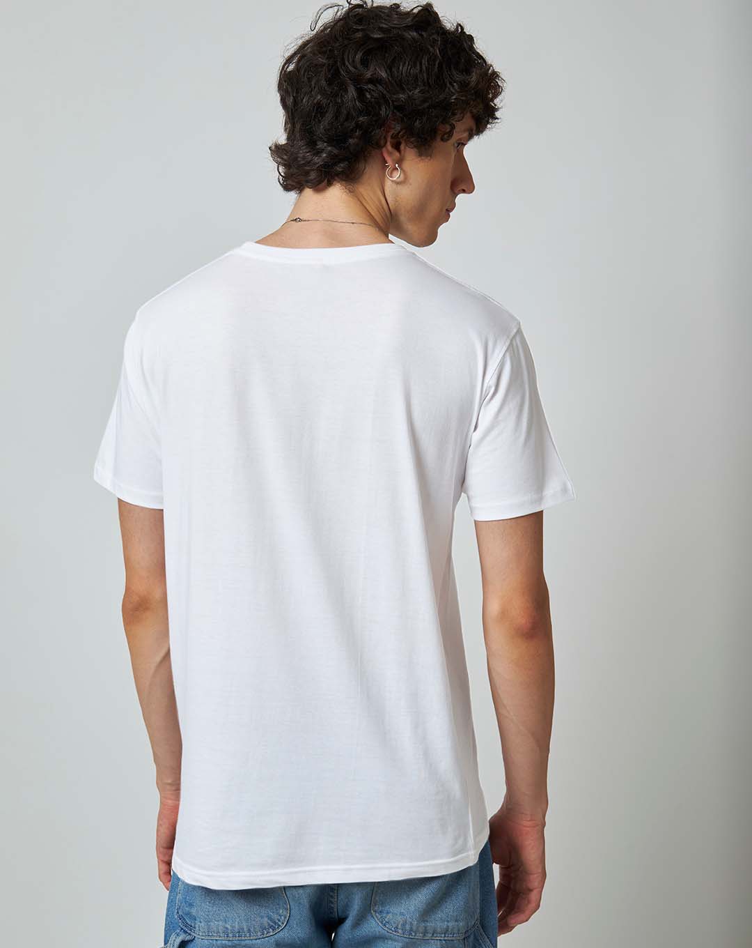 Peaceful White Plain Tshirt - Unisex Comfort Fit