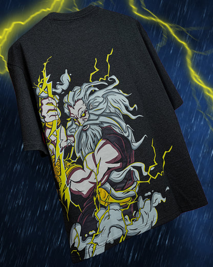 Oversized Fit Greek Mythology God Zeus Tshirt with it&