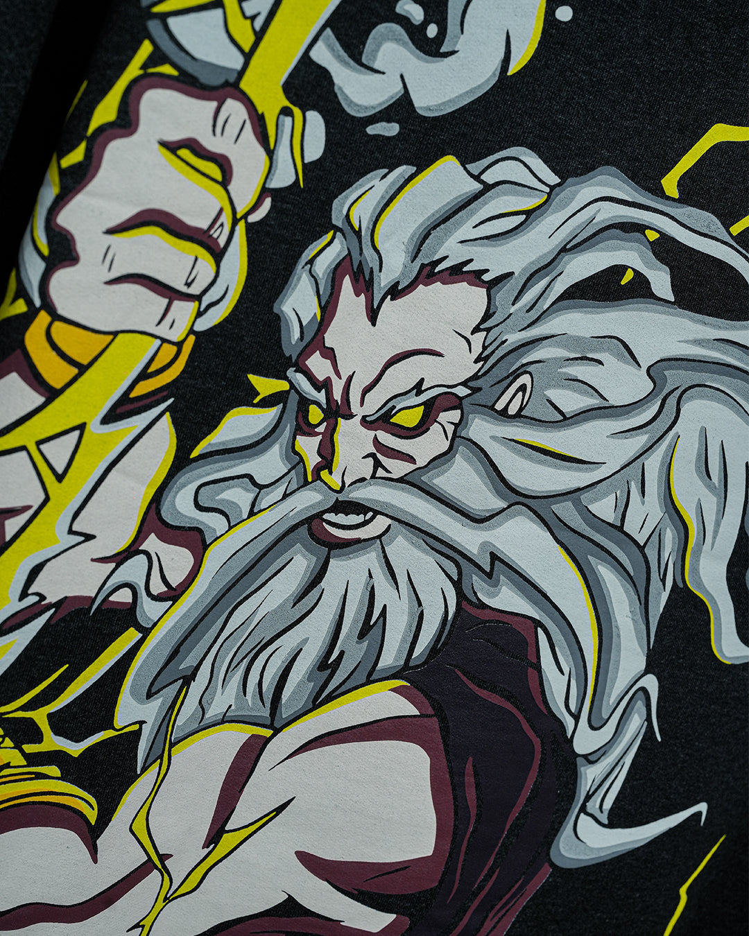 Oversized Fit Greek Mythology God Zeus Tshirt with it&